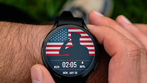 Memorial Flag Watch Face Screenshot 0