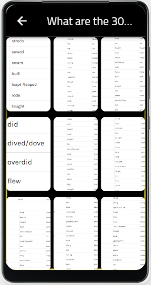 irregular verbs in english Screenshot 3
