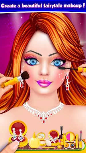 Flower Doll Fashion Show Salon Dress Up Game Screenshot 2