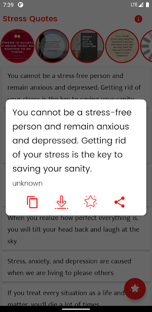 Stress Quotes and Sayings Screenshot 0
