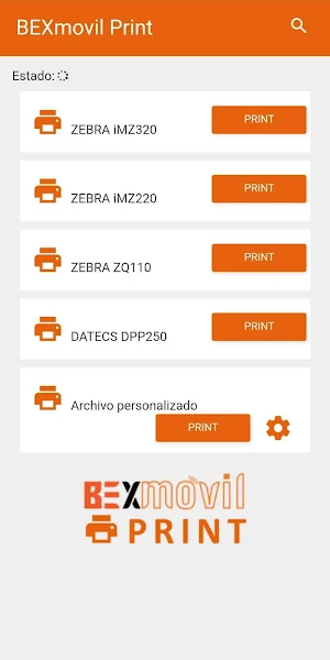 BEXmovil Print Screenshot 0