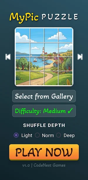 MyPic: Custom Photo Puzzle Screenshot 0