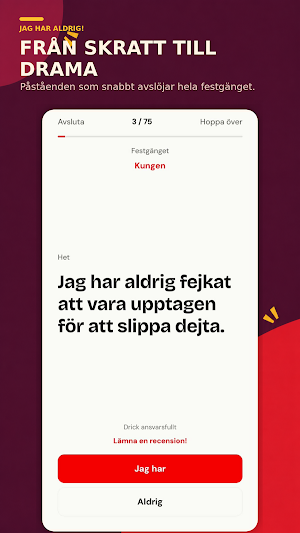 Jag har aldrig – Festspel 18+ Screenshot 3