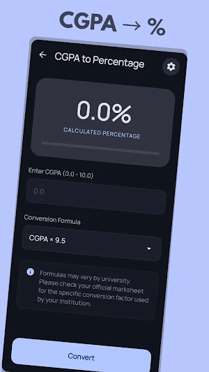 CGPA to Percentage Calculator Screenshot 3