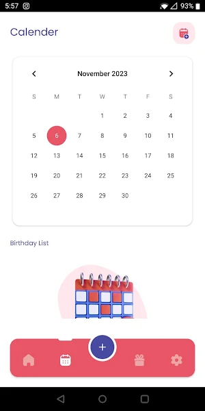 Birthday Reminder Screenshot 1