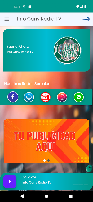 Info Canv Radio Tv Screenshot 2