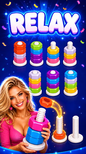 Colorful Screw Beauty Screenshot 1