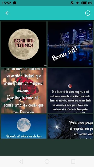 Frases i imatges d'amor i bona nit en catalá Screenshot 3