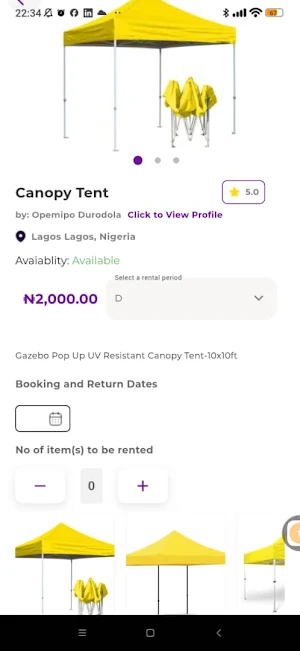 RentAnything Screenshot 1