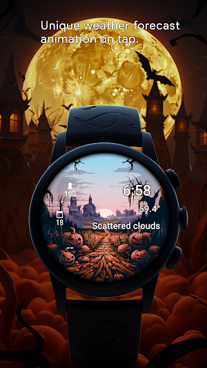 Halloween Village Watch Face Screenshot 3