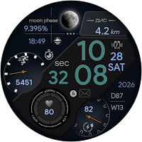 Digital HUFE Watch face
