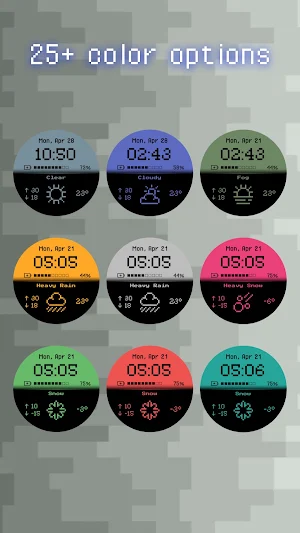 8-Bit Weather Watchface Screenshot 2