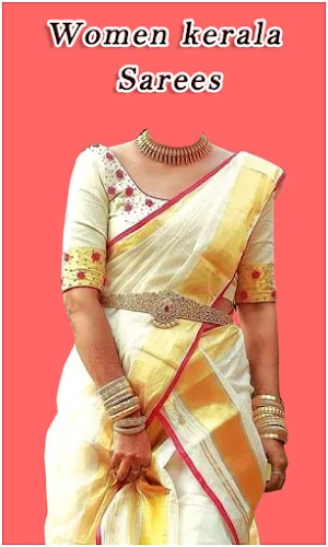 Women kerala Sarees Photo montage New Screenshot 2