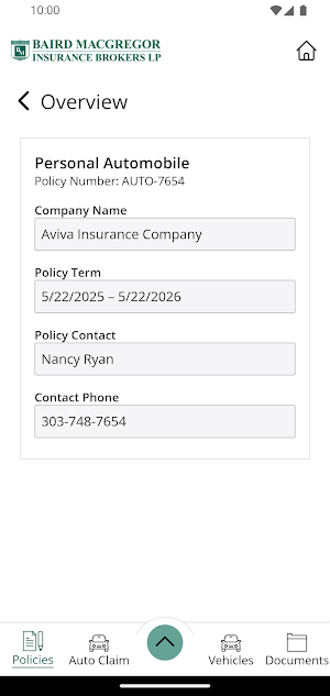 Baird MacGregor Insurance Screenshot 3