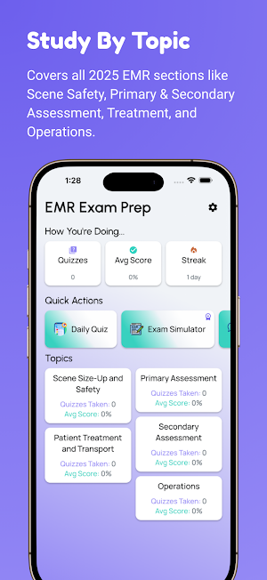 EMR Exam Prep Screenshot 2