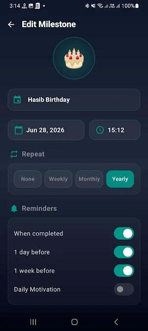 Countdown Wallpaper Pro Screenshot 2