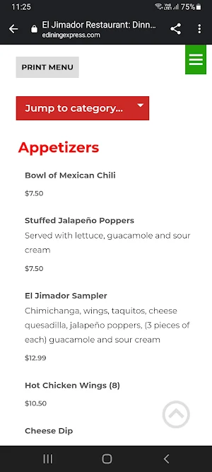El Jimador Restaurant Screenshot 1