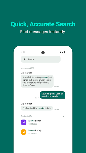 SMS Messenger Screenshot 1