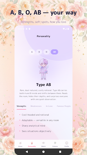 Tsubu: Blood Type Personality Screenshot 1