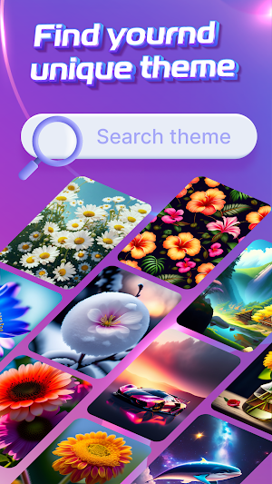Call Screen with Color Themes Screenshot 2