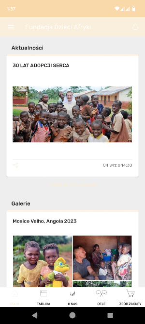 Fundacja Dzieci Afryki Screenshot 1