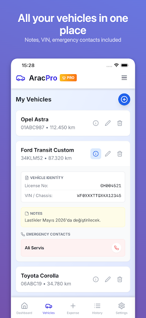 AracPro - Vehicle Logbook Screenshot 1