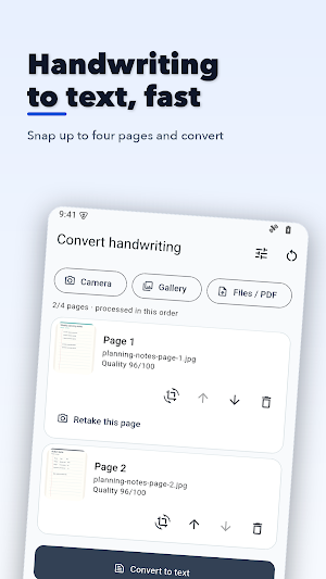 Handwriting to Text Converter Screenshot 1