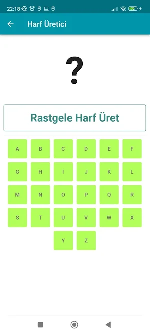 Rastgele Harf Üret Screenshot 2
