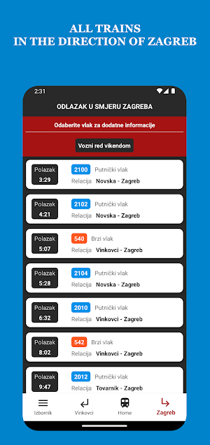 Timetable Ivanić Grad 2023 Screenshot 1