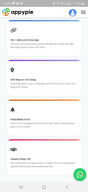 Real Estate App Builder Screenshot 2