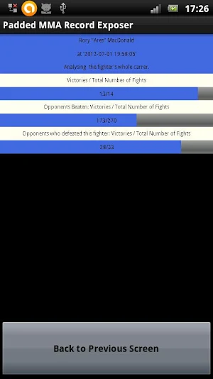 Padded MMA Record Exposer Screenshot 2