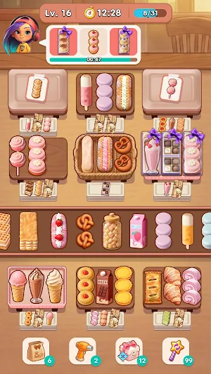 Wonder Café: Food Sort & Match Screenshot 3