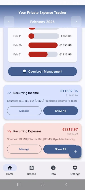Private Expense Tracker Screenshot 2