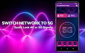 5G Only Network Mode - 4G LTE Screenshot 1