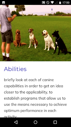 Canine Training Course Screenshot 1
