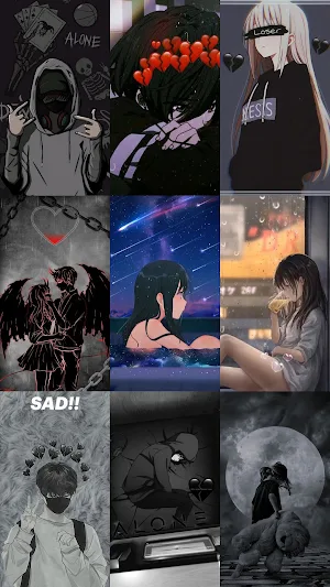 Sad Live Wallpaper - Lonely Screenshot 2