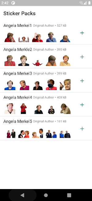Angela Merkel Stickers Screenshot 0