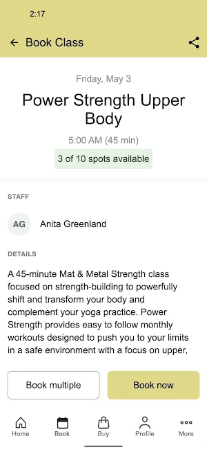 Greensboro Power Yoga Screenshot 2