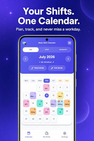 Work Shift Calendar Screenshot 0