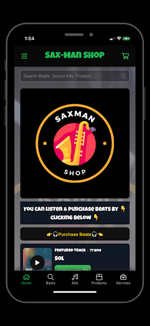 Sax-Man Shop Screenshot 0