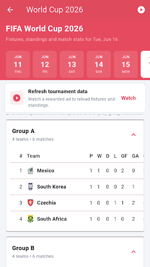Live Me - Live Soccer Scores Screenshot 3