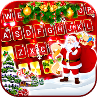 Gold Red Christmas Keyboard Theme
