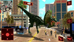 Angry Dino Smash City Rampage Screenshot 2