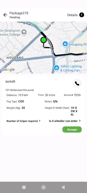 Velamove Delivery Partner Screenshot 1