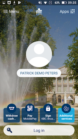 KBC Brussels Mobile Screenshot 0