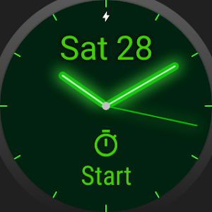 Glow Hands & Timer Watch Face Screenshot 2