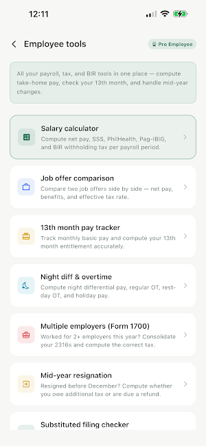 TallyPH: PH Tax & BIR Filing Screenshot 2
