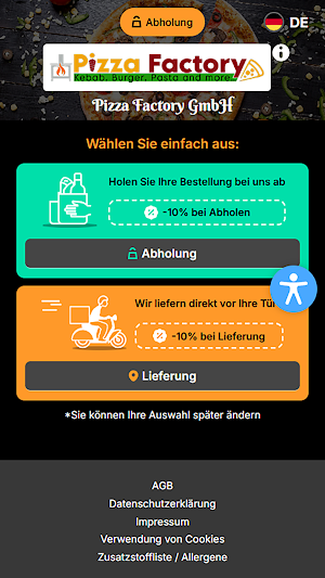 Pizza Factory GmbH Screenshot 0