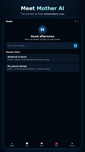 Mother AI: Private AI Screenshot 0