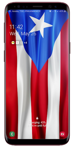 PuertoRico Flag Live Wallpaper Screenshot 3